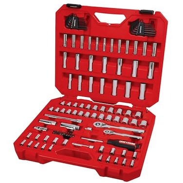 CRAFTSMAN Mechanics Tool Set 105 Pcs Standard SAE and Metric with Case 14 and 38 Inch Drive Car Tool Kit CMMT12123