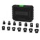 TecoTek 14Piece 38Inch Drive Metric Low Profile Impact Socket Set Stubby Socket Set 6mm19mm No Skips Sizes 6 Point CrMo Shorter Socket for Tight Areas