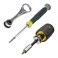 Klein Tools 85515 3Piece MultiBit Impact Screwdriver Set with 8in1 Stubby Mini Ratchet and 4in1 Electronics Screwdriver