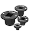 LABEAR 4PCS Low Profile Impact Socket Adapter Set Drive Reducer Ratchet Adapter 1 to 34 34 to 12 12 to 38 38 to 14 Chrome Molybdenum Steel Magnetic Retention 4PCS