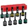KIRXST 12 Drive Impact XZN Bit Socket Set 10 Piece Impact XZN Triple Square Bit Socket Set M5 M18 CrMo Steel for Fastener Replacement