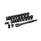 GEARWRENCH 25 Piece 38 Drive Pass Through Ratchet and Socket Set GWX6PT25