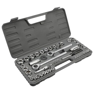 Performance Tool W1172 SAEMetric 52Piece Socket Set 14Inch 38Inch 12Inch Drive