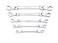GEARWRENCH 5 Pc Ratcheting Flex Head Flare Nut Wrench Set SAE 89100