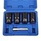 LSLANSOON 12 Drive Impact Bolt Nut Extractor Set 5pcs Locking Wheel Lug Nut Remover Kit 17mm 19mm 21mm 22mm Twist Socket Tool Set Including a Punch Rod