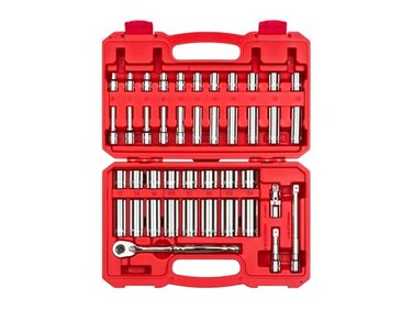 TEKTON 38 Inch Drive 6Point Socket and Ratchet Set 42Piece 624 mm SKT15201