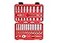 TEKTON 38 Inch Drive Shallow and Deep 12Point Socket and Ratchet Set with Case 46Piece 51634 in 819 mm SKT15302