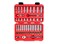 TEKTON 38 Inch Drive Shallow and Deep 12Point Socket and Ratchet Set with Case 46Piece 51634 in 819 mm SKT15302
