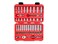 TEKTON 38 Inch Drive Shallow and Deep 12Point Socket and Ratchet Set with Case 46Piece 51634 in 819 mm SKT15302