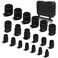 JEUCLEL 19Pcs External Torx Plus Socket Set 6 Point EP Socket Compatible with Tesla 12 38 14 Drive Female External ETorx Plus Socket High Deformation Prevention Puller Tool