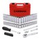 CASOMAN 14Inch Drive Master Socket Set with Ratchets Adapters Extensions with 14 Dr Bits Set InchMetric 6Point 532Inch 916Inch 4 mm 14 mm 62Piece 14 Dr Socket Set