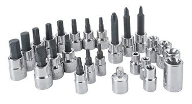 CRAFTSMAN Hex Bit Socket Set Torx Bit Socket Set 25Piece CMMT99258
