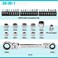 DURATECH 12in1 FlexHead Ratcheting Wrench Set 24in1 Screwdriver Set Double Box End Wrench 819mm 14 Drive Adapter with 24PCS Driver Bits CRV Steel with Tool Box