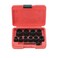 FLZOSPER 11PC 38 Drive Impact Bolt Nut Remover Set Twist Socket Screw Extractor ToolsStripped Lug Nut Remover with toolbox