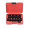 FLZOSPER 11PC 38 Drive Impact Bolt Nut Remover Set Twist Socket Screw Extractor ToolsStripped Lug Nut Remover with toolbox
