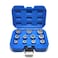 JEUCLEL 11Piece 38 Drive Metric Bolt Extractor Socket Set Sizes 819mm for Easy Removal of Damaged Fasteners with Innovative Clamping Design