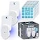 Katchy Plugin Fly Trap Indoor Blue Light Bug Catcher for Mosquito Gnat Fruit Fly Small Moth ChemicalFree EcoFriendly All Indoor Areas Kitchen Living Room Plants 2 Pack