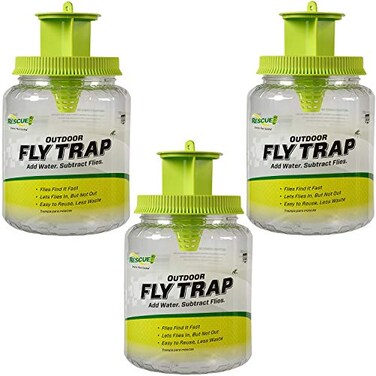 RESCUE! RESCUE Outdoor Fly Trap Reusable 3 Traps