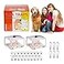 BCIBhucy Flea Trap 2 Pack Flea Light Trap Indoor with 8 Glue Discs 6 Light Bulbs Pest Control Natural Insect Trap NonToxic Odorless Safe for Family Pearl White