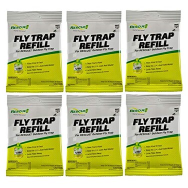 RESCUE! RESCUE Reusable Fly Trap Refill Outdoor Use 6 Pack