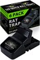Guarden Rat Trap Six Pack Indoor and Outdoor Traps for Mice Voles Rats Chipmunks Easy to Set Powerful Snap Quick Kill by