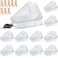 Qualirey 12 Pcs Mice Station with Key Triangle Mouse Station Lockable Reusable Bait Box Enclosed Design for Indoor and Outdoor Use Suitable for Small Mice Translucent