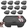 Exterminators Choice Compact Mouse Bait Station HeavyDuty Outdoor Mouse Bait Box Lockable Design with Key Versatile Indoor Outdoor Use Pack of 12 Black 475in x 35in x 125in