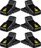 Feeke Rat Trap Large Mouse Traps Mouse Traps Indoor for Home Instant Kill Traps for Mouse Rat Chipmunk Quick Set Up and Reusable 6 Pack Black