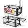 Wanqueen 2 Packs Humane Rat Trap Outdoor Mouse Traps Indoor Use Rodent Chipmunk Traps for Small Live Animal Catch and Release Black