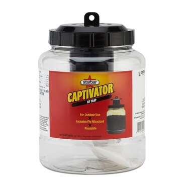 Starbar Captivator Outdoor 2 Quart Reusable Fly Attachment Hanging Jar Trap