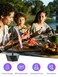 chemotex Fly Fans for Tables Repellent Fans Keep Flies Away Fly Spinner Table Top with Holographic Blades Flies Deterrent for Picnic Party BBQ Black 4 Pack