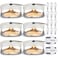 Qualirey 6 Pack Flea Traps with 8 Sticky Disc 12 Bulbs 4 Electric Wires Flea Traps for Inside Your Home with Light Trap for Indoor Safe to Pets White Gray
