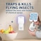 Safer Home Indoor Plugin Fly Trap SH5022R4SR Effective Fruit Fly Traps for Indoors Gnat Traps for House Indoor 400 Sq Ft Protection Style 2 Devices 4 Glue Cards
