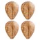 htiepf 4 Pack Hanging Paper Fake Wasp Nests for HomeBrown