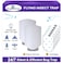 Bug Parking Flying Insect Trap Plugin UV Light for Gnats Fruit Flies and Houseflies Silent Sticky Catcher for Indoor Use 2 Devices 6 Refills