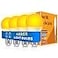 Neporal Amber Sleep Light Bulbs 1800K 4PK 9W 60 Watt Equivalent 9996 Blue Blocking Soft Warm Light Bulbs A19 Amber Night Light E26 for Bedroom and Baby Nursery Light