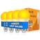 Neporal Amber Sleep Light Bulbs 1800K 4PK 9W 60 Watt Equivalent 9996 Blue Blocking Soft Warm Light Bulbs A19 Amber Night Light E26 for Bedroom and Baby Nursery Light