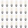 VISTERLITE 24 Pack Dimmable Shatterproof S14 LED Replacement Outdoor String Light Bulbs 2200K 2W Plastic LED E26 Medium Screw Base Edison Bulbs Equivalent to 1125 watt