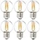 LiteHistory Dimmable g165 led Bulb 40W g16 12 led Edison Bulb 2700K 4W e26 Globe Light Bulbs for Ceiling FanChandelierVanity Light Bulb AC120V 400lm 6Pack