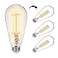 DAYBETTER 4 Pack Vintage LED Edison Bulbs E26 Led Bulb 60W Equivalent Dimmable Led Light Bulbs High Brightness 800 LM Warm White 2700K ST58 Antique LED Filament Bulbs Clear Glass Style for Home