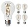 Feit Electric LED Clear A19 Medium Base Light Bulb 60W Equivalent 15 Year Life 810 Lumen 2700K Soft White Dimmable 4Pack