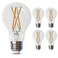 Feit Electric LED Clear A19 Medium Base Light Bulb 60W Equivalent 15 Year Life 810 Lumen 2700K Soft White Dimmable 4Pack