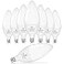 hansang LED E12 Chandelier Light Bulbs Type B Light Bulbs 5W 60W Equivalent Natural White 4000K Candelabra LED Light Bulbs E12 Light Bulb 500LM NonDimmable B11 Ceiling Fan Light Bulb 8 Pack