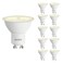 BUBO GU10 LED Bulb 6W Equivalent 50W 2700K Soft White 650 Lumens NonDimmable GU10 Bulb Replacement for Track Lighting MR16 LED Bulb for Kitchen Range Hood Living Room Bedroom 10 Pack