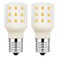 OPXELUYO Led KEI D28X KEL 2816X Refrigerator Bulb 3W 2815 D28M Replacement Freezer Light Bulbs 100265v E17 40w Halogen 500lm Equivalent Daylight White 6000K Pack of 2