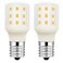 OPXELUYO Led KEI D28X KEL 2816X Refrigerator Bulb 3W 2815 D28M Replacement Freezer Light Bulbs 100265v E17 40w Halogen 500lm Equivalent Daylight White 6000K Pack of 2