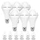 BoRccdit A21 6PK EmergencyRechargeableLightBulb Keep Lighting During Power Outage 12W 6500K LED 65W Equivalent Light Bulbs 1200 mAh Battery Backup Light Bulbs for Home Power Failure