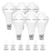 BoRccdit A21 6PK EmergencyRechargeableLightBulb Keep Lighting During Power Outage 12W 6500K LED 65W Equivalent Light Bulbs 1200 mAh Battery Backup Light Bulbs for Home Power Failure
