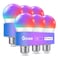 Govee Smart Light Bulbs WiFi Bluetooth Color Changing Light Bulbs Music Sync 16 Million DIY Colors RGBWW Color Lights Bulb Work with Alexa Google Assistant Home App 800 Lumen 6 Pack
