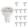 GEPLAD 12Pack GU10 LED Bulbs 6W Dimmable 3000K Soft White 582LM Replacement 50W Halogen Light Bulb for Spotlight TrackRecessed LightingNo Flickers